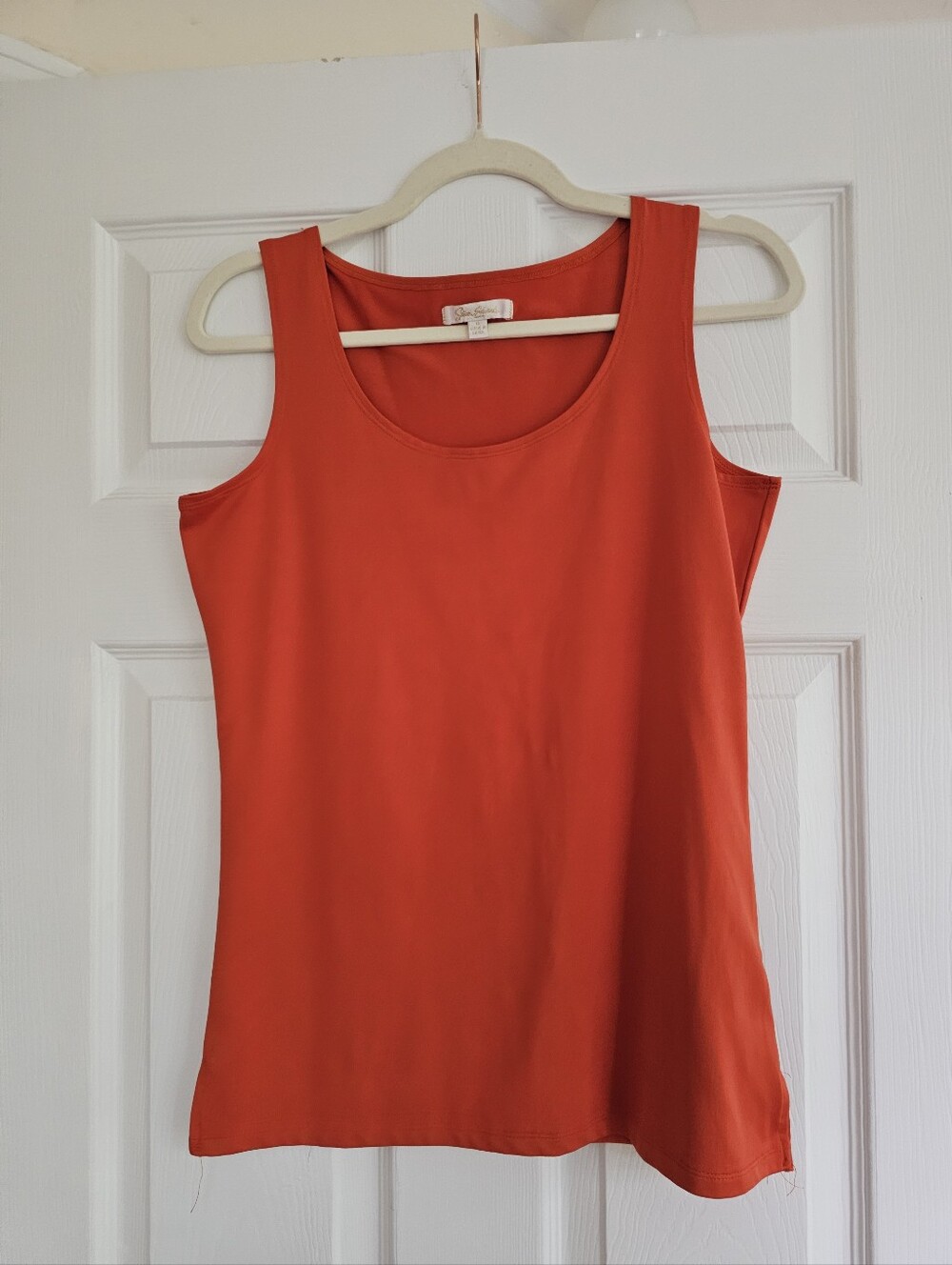 Autumn Orange Sleeveless Blouse Size Small Layering Top